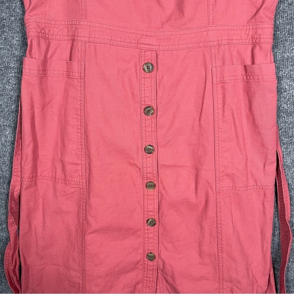 Gap Women’s 14 Pink Apron Dress Linen Cotton Teacher 90s Y2K - Picture 9 of 16